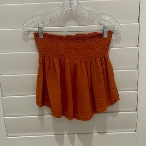 STARK X ORANGE MINI SKIRT SUPER CUTE